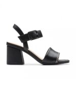 Siara65 Buckle Black Leather