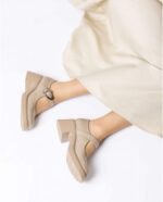 Mary Janes E-7103 Taupe - Image 4