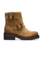 Rebelle Buckle Walnut Suede