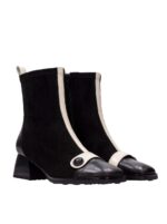 Μποτάκια BHI254219 Black -Cream - Image 2