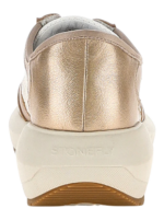 Sneakers 223603 EDF Μπεζ Χρυσό - Image 3