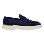 Loafers D7864 Navy Suede