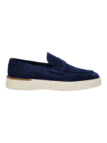 Loafers D7864 Navy Suede