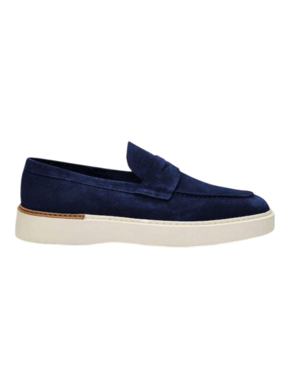 Loafers D7864 Navy Suede - Image 1